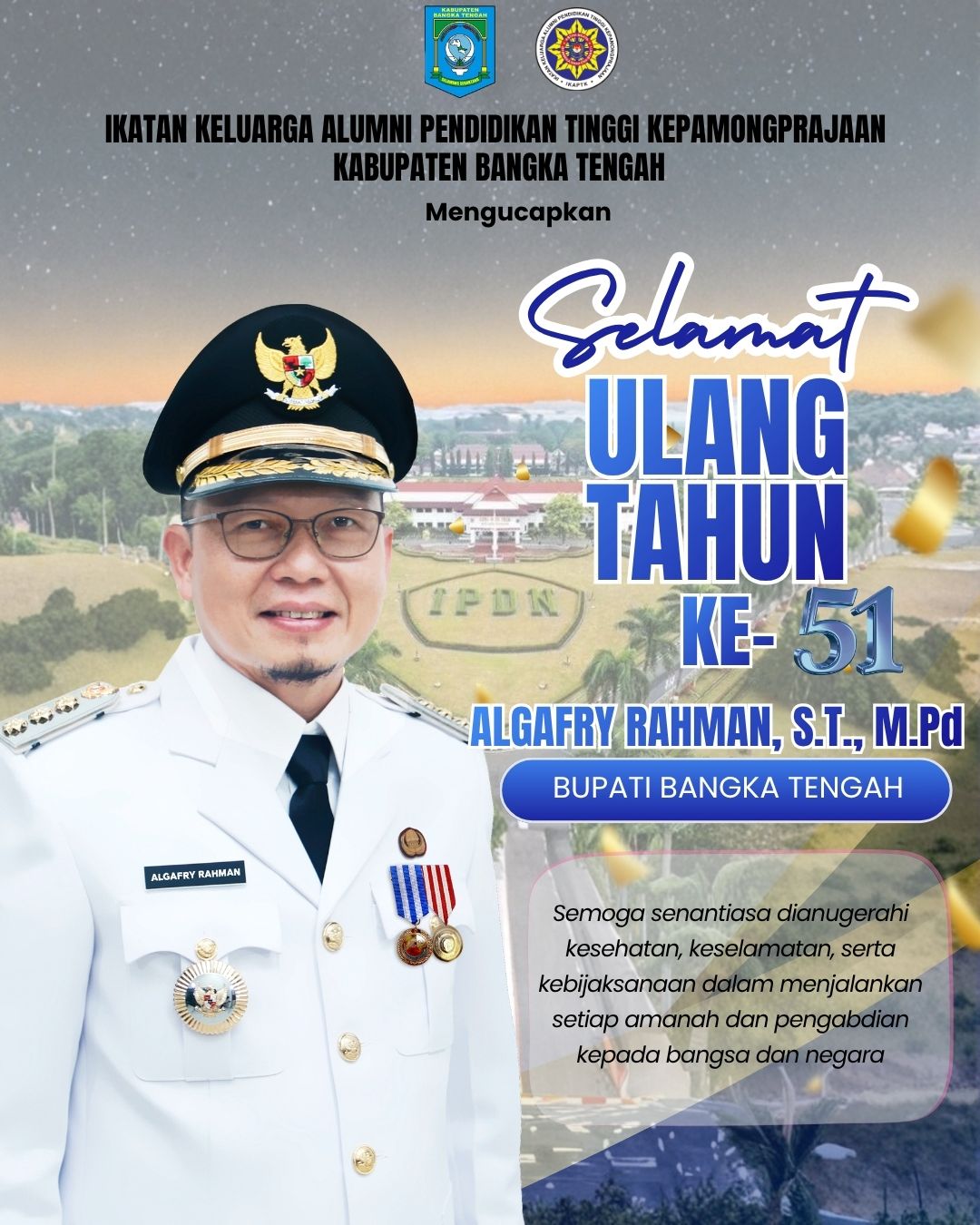Ucapan Ulang Tahun Bupati Bangka Tengah